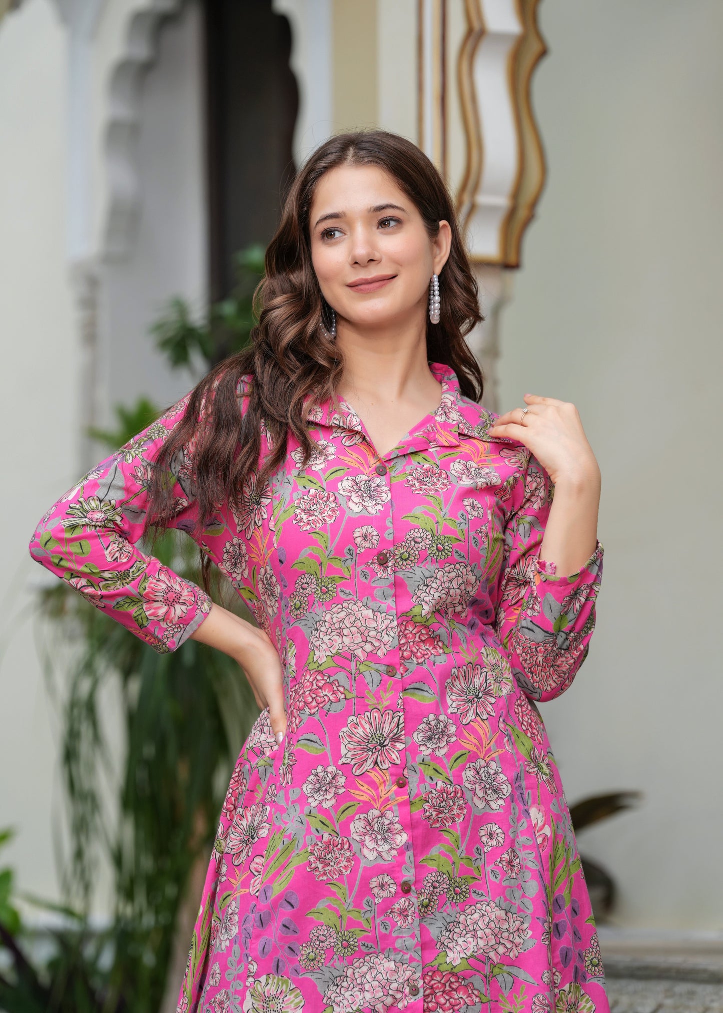 PURE COTTON PRINTED CORD SET FOR WOMENS
