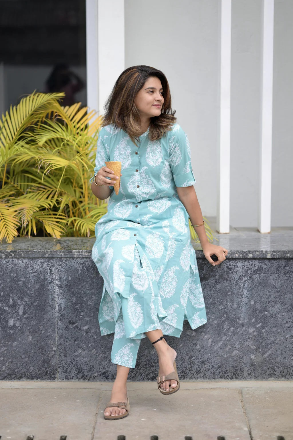 Fresh Green Cotton Coord Set