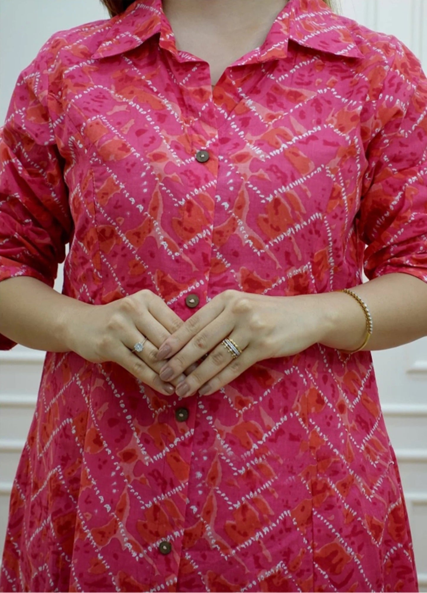 Pure Cotton Floral Print Ethnic Cord Set With Kurta And Palazzo for Women's