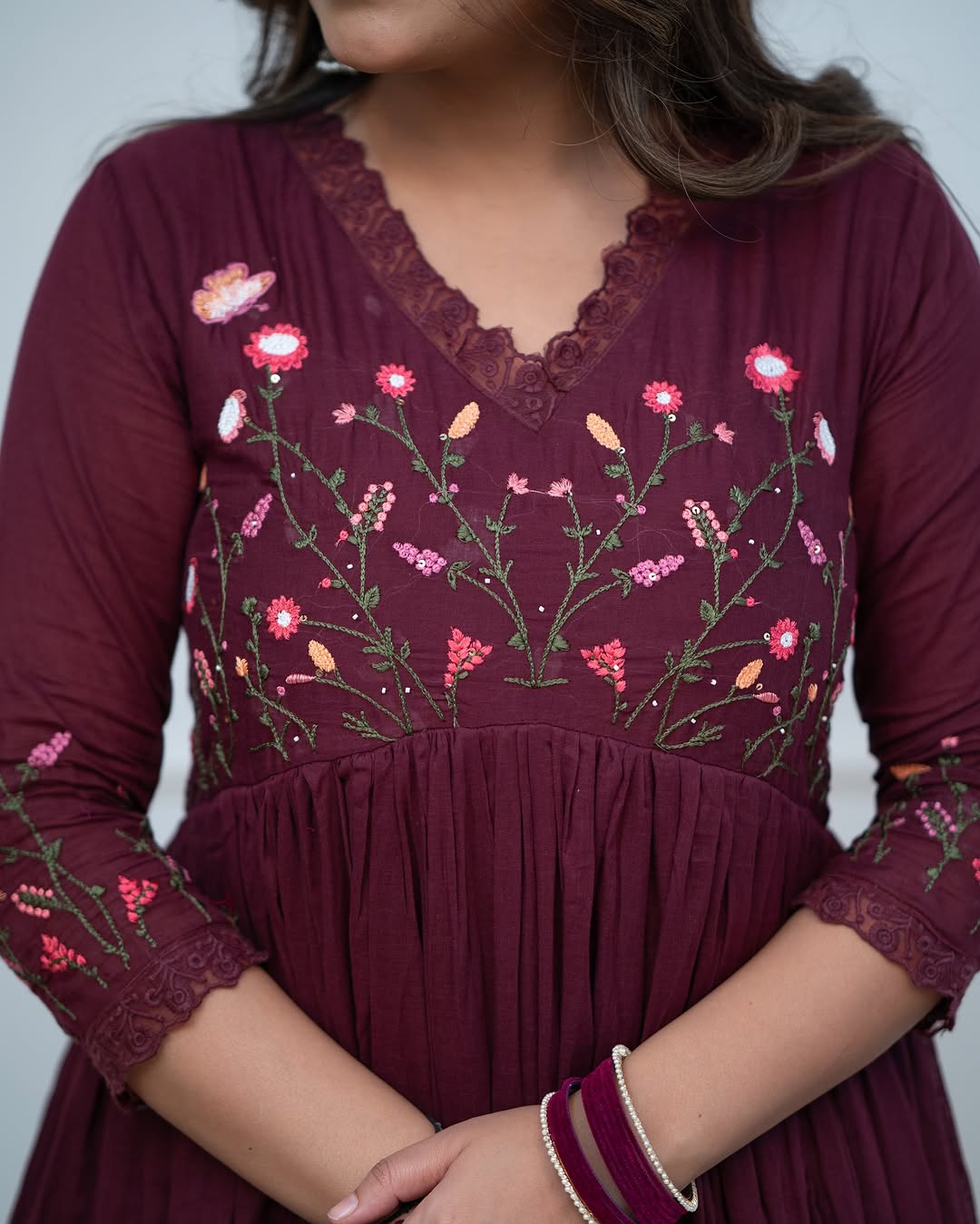 Embroidery Kurta And Pant With Dupatta for Women's