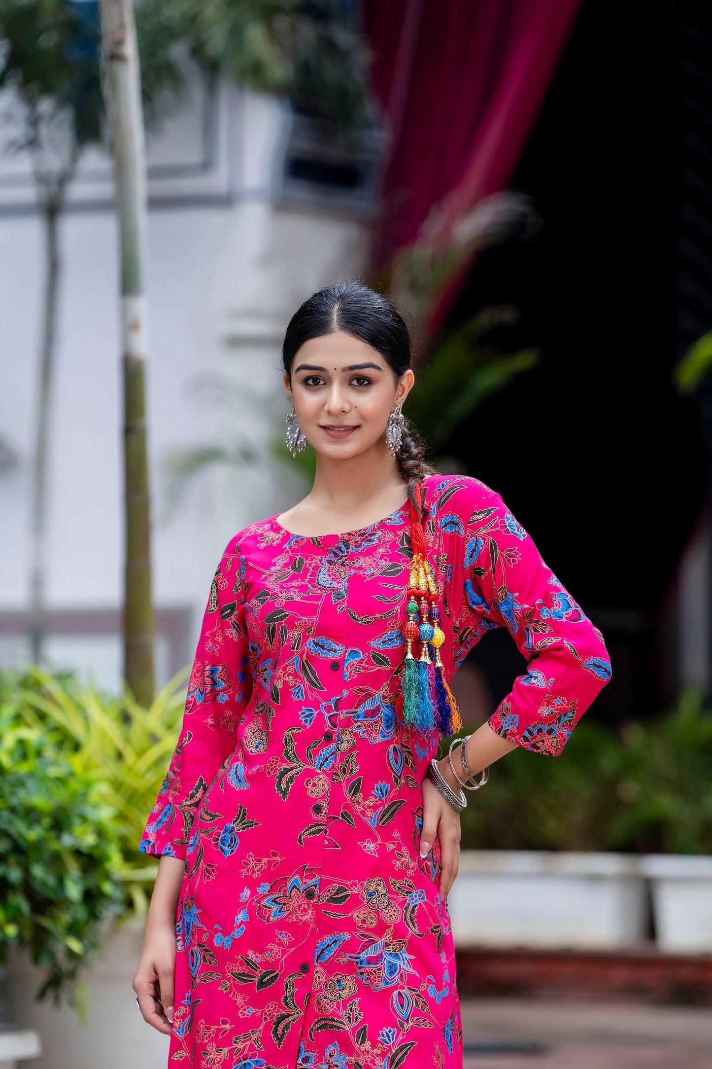 Pink Kurta And Pant for Women's