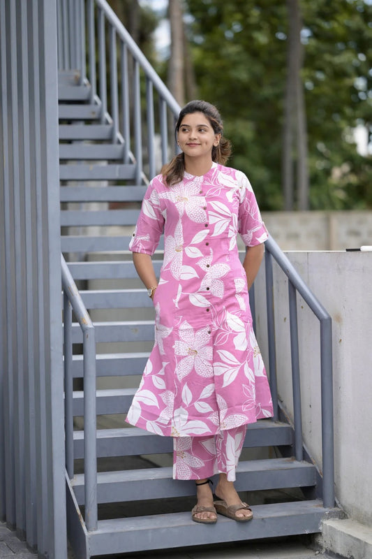 Pink Blossom Co-ord Set