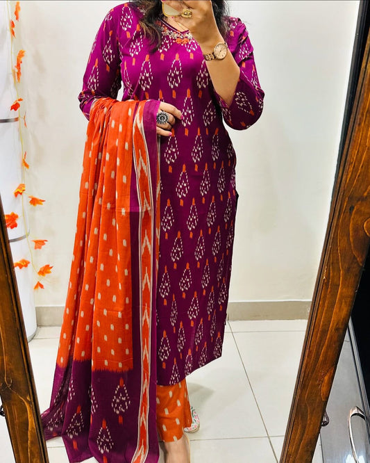 Kurta And Pant With Dupatta for Women's